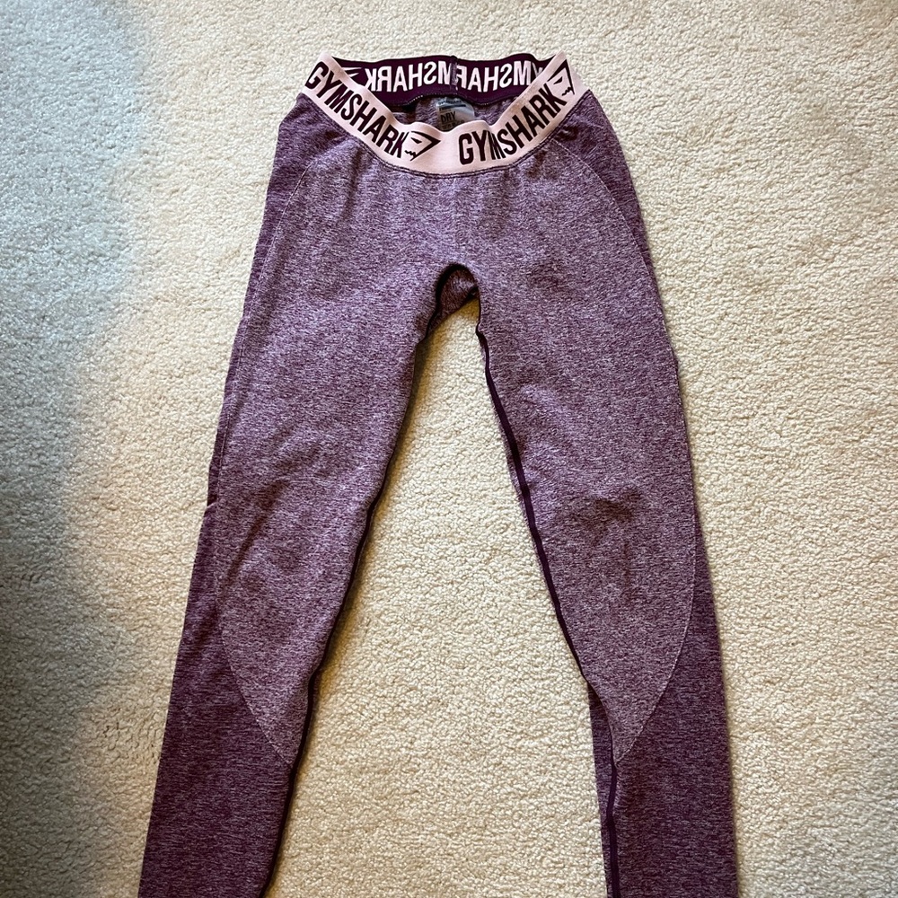 Pink and purple gymshark leggings